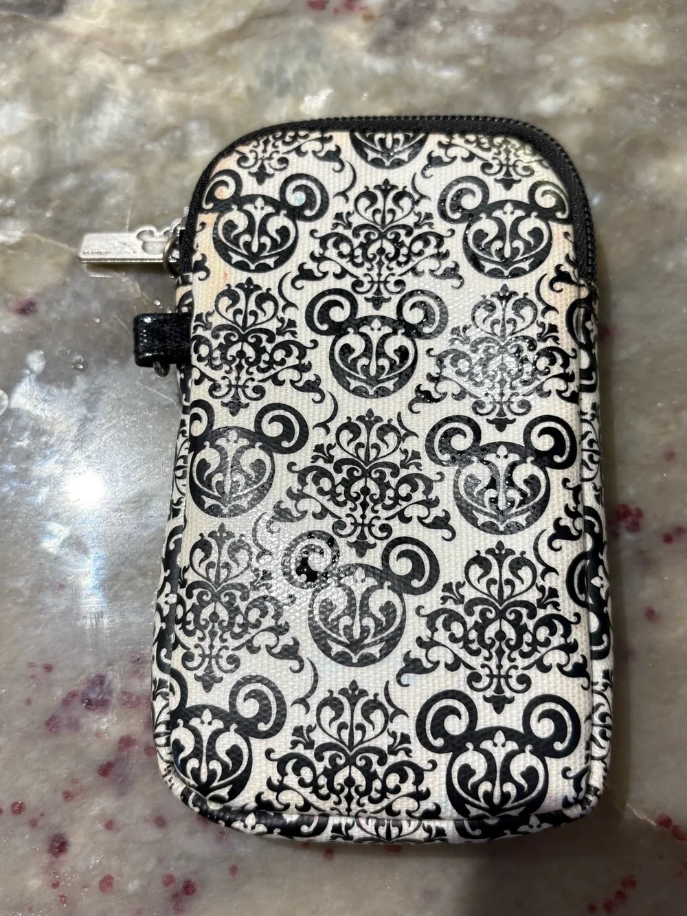Disney Parks Hidden Mickey damask tech case or wristlet